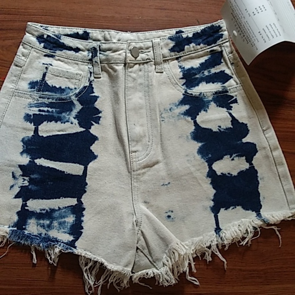Tie Dye Denim Shorts Size 2
